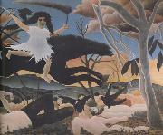 Henri Rousseau, War It Passes,Terrifying,Leaving Despair,Tears,and Ruin Everywhere